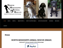 Tablet Screenshot of northmsanimalrescue.org